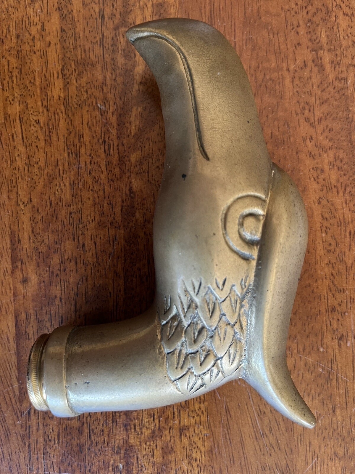 Vintage Solid Brass Eagle Handle Topper Screw On … - image 2