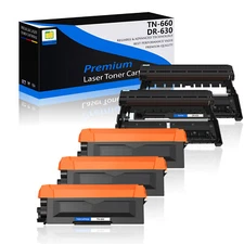 TN660 Toner DR630 Drum Unit Compatible with Brother HL-L2300D DCP-L2540DW LOT