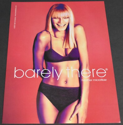 2001 Print Ad Sexy Fashion Barely There Bra Heather Microfiber Feminine  Beauty T | eBay