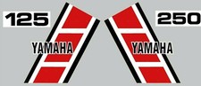 DECALCOMANIE SERBATOIO E PANNELLO LATERALE YAMAHA YZ 125 250 1984 modelli rossi o gialli