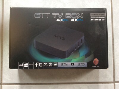 MXQ OTT Android 4.4 TV Box Internet TV 4x CPU 4x GPU H.264 H.265 1080P Full HD