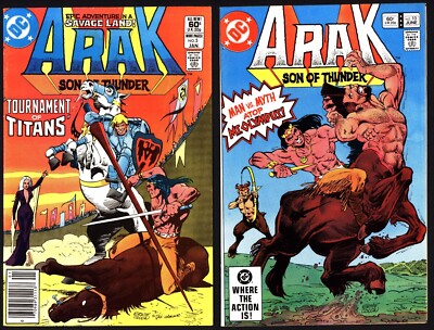 ARAK: SON OF THUNDER #5 & 10 | DC Comics | January & June 1982 | VF+