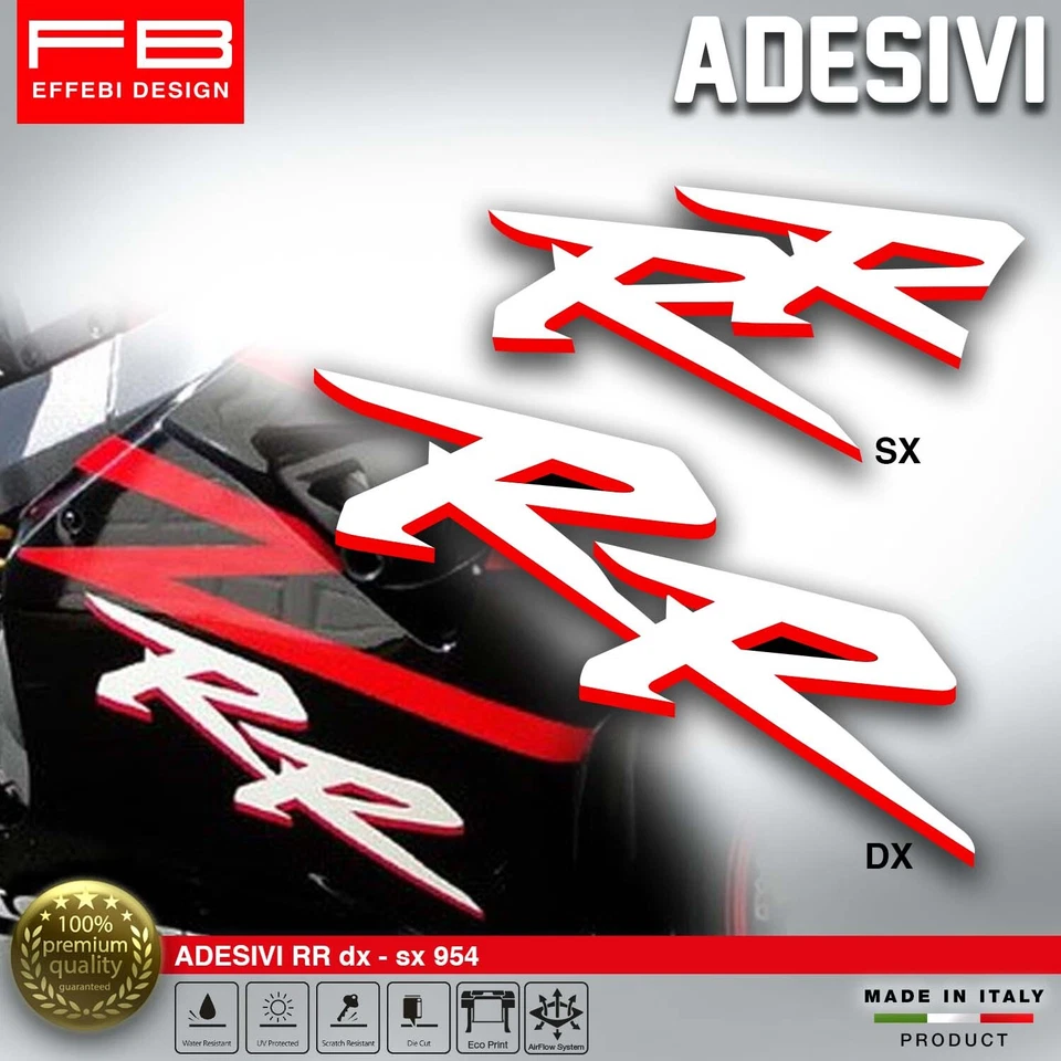 FB DESIGN Adesivi Stickers compatibile CBR 954 RR 2003 Fireblade RR Racing Race