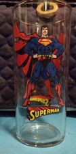 Vintage 1999 DC Comics Superman Collector Tall Drinking Glass