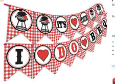 I Do BBQ Banner - Shower Banner - Picnic Shower Party Supplies - Picnic Shower D