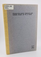 W.B. YEATS, WORDS FOR MUSIC PERHAPS, CUALA, IRISH UP, Hardcover, 1935 / 1970