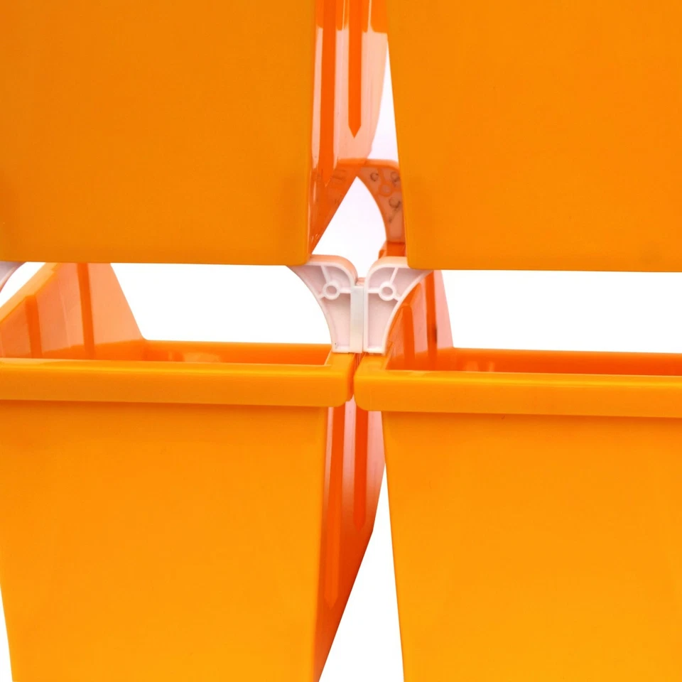 6-Pack Stackable Storage Bins Tool Part Container Yellow 5" w x 10" d x 5" h - Image 4 of 4