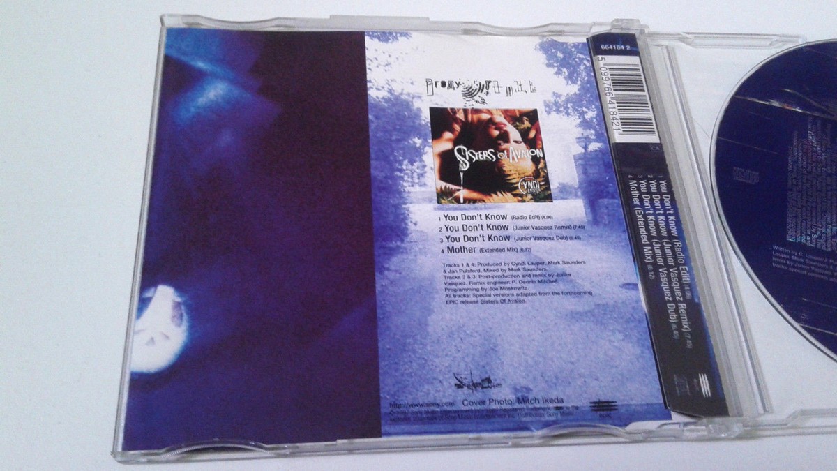 輸入CD Cyndi Lauper You Dont Know   /00110 Cyndi Lauper – You Don't Know – CD (Maxi-Single), 1997
