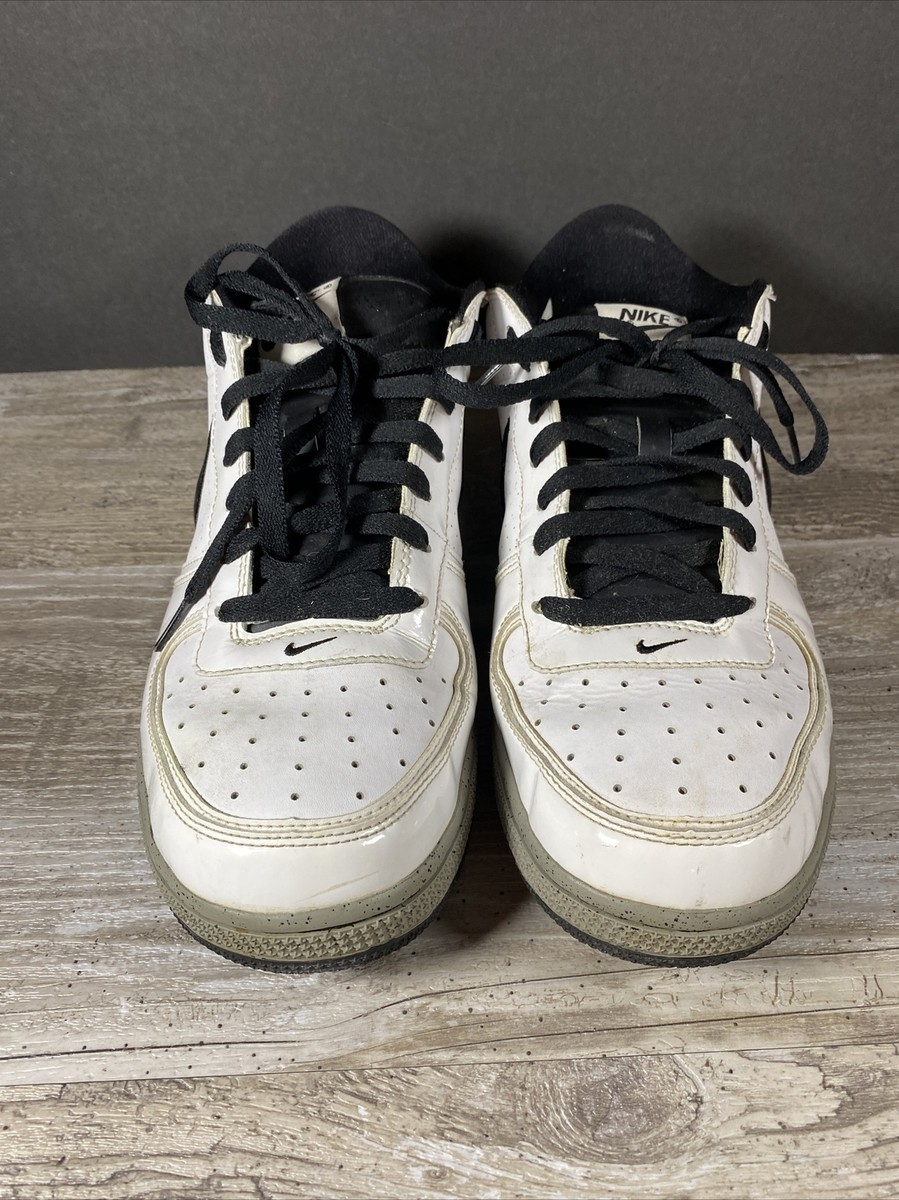 Nike Air Indee Patent Leather Sneakers 318488-101 White Black Cement Size 11 $_12.JPG?set_id=880000500F main image 2