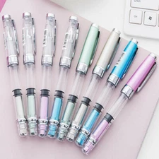 Wing Sung 3008 Metal Clip Fountain Pen Extra Fine Nib 0.38/0.5mm Writing Gift #s