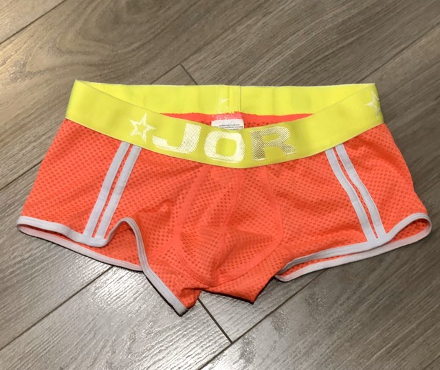 NWOT Mens Muscle Fitted JOR Fluorescent Pink Orange Underwear Bóxer