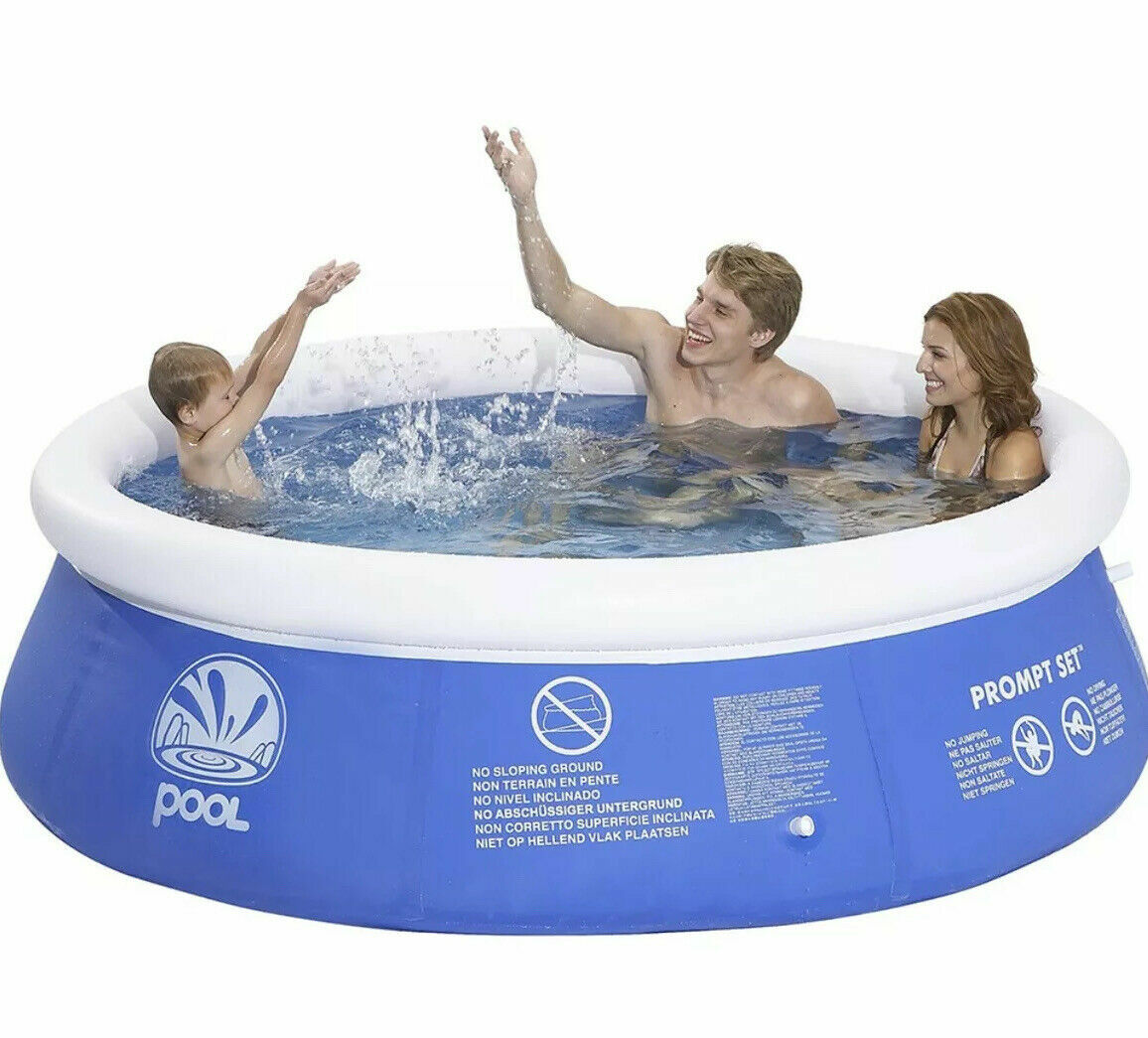 Piscina de remo inflable de 8 pies piscina verano diversión familiar al aire libre