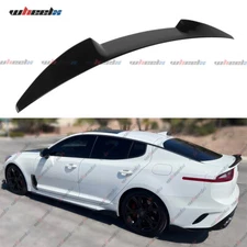 Duckbill Trunk Rear Spoiler Lip  V-Style For 2018-2023 Kia Stinger Glossy Black