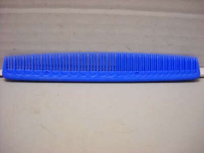 Vintage Tupperware Tupper Comb Blue 64-7 Blue 6--3/4'' Barber Shop Hair Stylist
