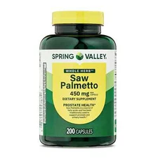 Spring Valley  Saw Palmetto 450 mg Capsules Natural Prostate Support