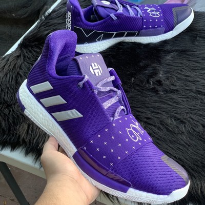 purple adidas basketball shoes