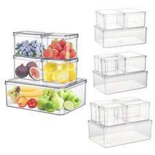Kitchen Refrigerator Organiser Fridge Freezer Food Storage Pantry Container Set