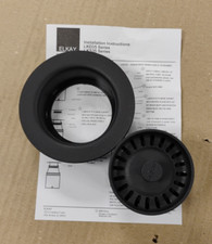 Elkay LKQD35BK 3-1/2" Disposal Flange with Basket Strainer, Black