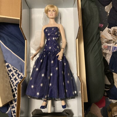 Franklin Mint Princess Diana Porcelain Doll in Blue Silk Taffeta Dress | eBay Franklin Mint Princess Diana Porcelain Doll in Blue Silk Taffeta Dress | eBay