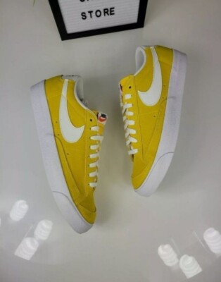SIZE  8 MEN\'S NIKE BLAZER LOW \'77 SUEDE YELLOW DA7254-700 Nike Blazer Low  main image 4