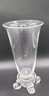 Vintage Rare STEUBEN Clear Crystal Footed Vase ** Signed**