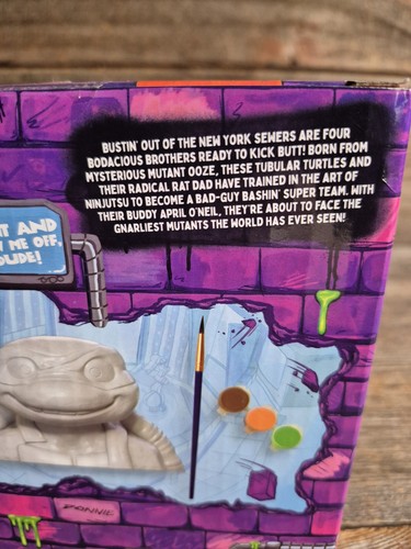 Teenage Mutant Ninja Turtles Mutant Mayhem "Mikey" Figura in vinile fai da te NUOVA - Foto 7 di 12