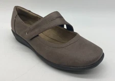 Easy Spirit Aranza Taupe Brown Mary Jane Flats Shoes Size 8 Wide