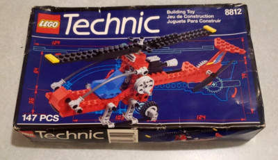LEGO TECHNIC: red Helicopter 8812 plane 147 pcs New Sealed box wear retired set