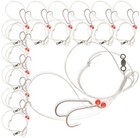 Umt - 10 Pack Hi/Lo Sea Bass Rigs Mustad 3/0 Bait Hooks, 60lb Line, 80lb Swivel