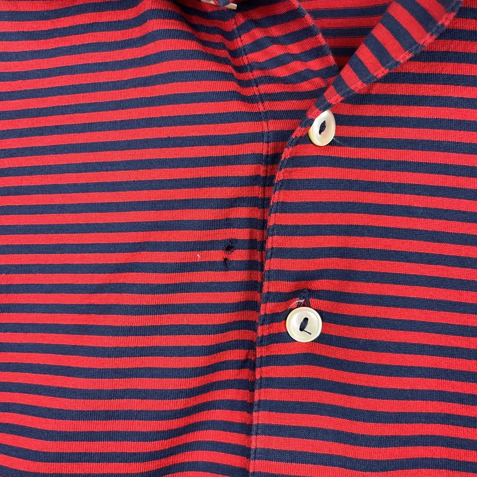Arizona Wildcats Shirt Mens XL Red Peter Millar NCAA College Striped Polo Golf - Image 3 of 4