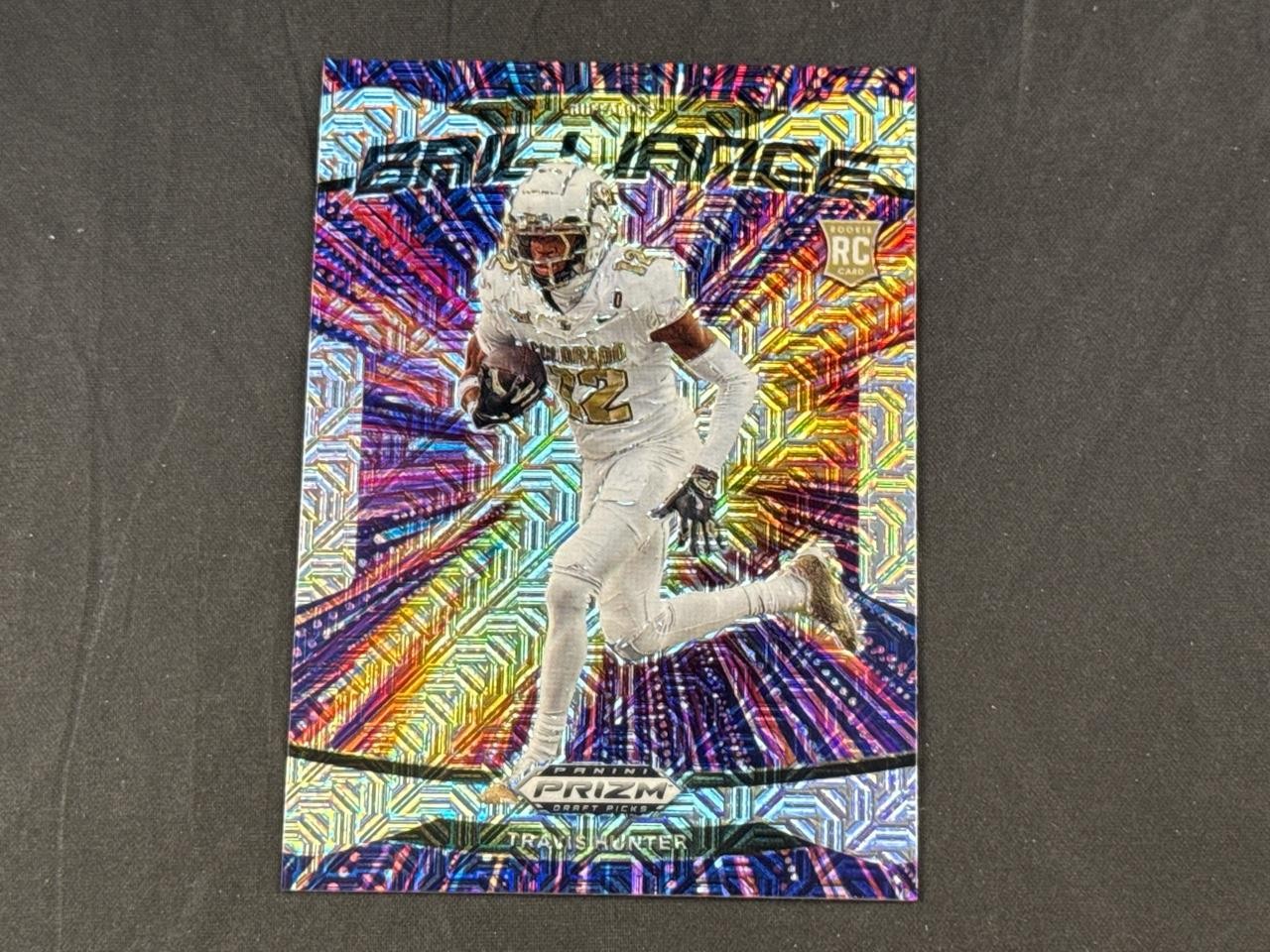 2025 PANINI PRIZM DRAFT TRAVIS HUNTER ROOKIE BRILLIANCE SILVER MOJO PRIZMS 25/25