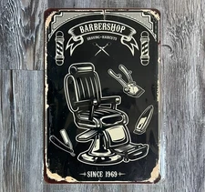 Barbershop Since 1969 8 x 12 Vintage Novelty Metal Sign New!