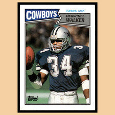 Herschel Walker Rookie #264 1987 Topps Dallas Cowboys Football Card NFL NM. rookie card picture
