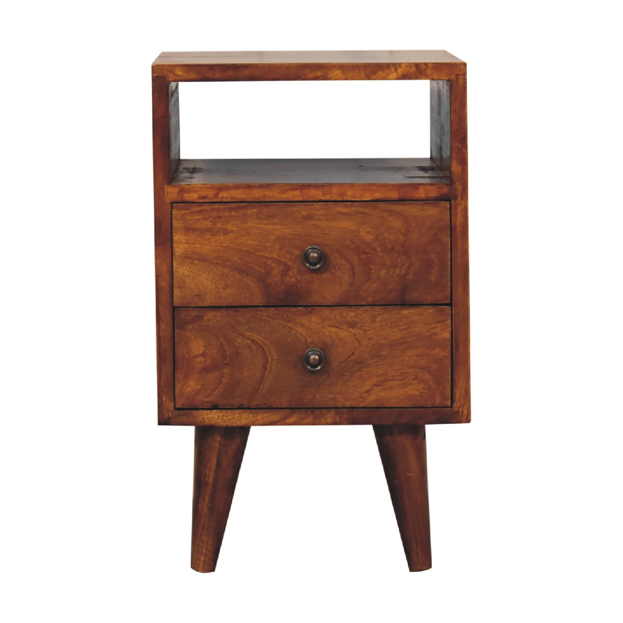 B&Q -  Solid Wood Mini Classic Chestnut Bedside - Image 2
