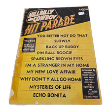 Vintage 1954 Hillbilly and Cowboy Hit Parade Country Western Songbook