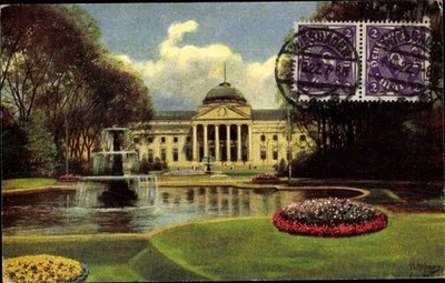 Künstler Ak Hoffman, H., Wiesbaden in Hessen, Das neue Kurhaus - 4575051