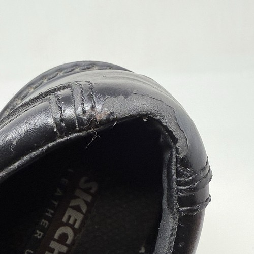 Scarpe Skechers suola a strappo grossa uomo 11 pelle nera stringate Oxford vintage - Foto 14 di 21