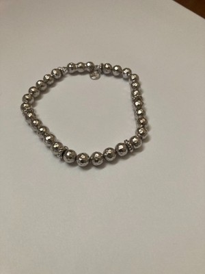 Gabriel & Co 925 Sterlingsilber facettiertes Perlenarmband 8 Zoll