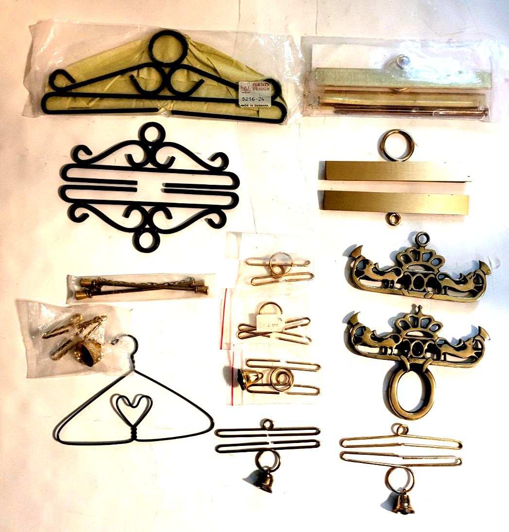 Bell pull hardware, prices vary $1.99-14.99, sets, bottoms, tops, metal, wood