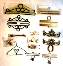 Bell pull hardware, prices vary 1.99-14.99, sets, bottoms, tops, metal, wood