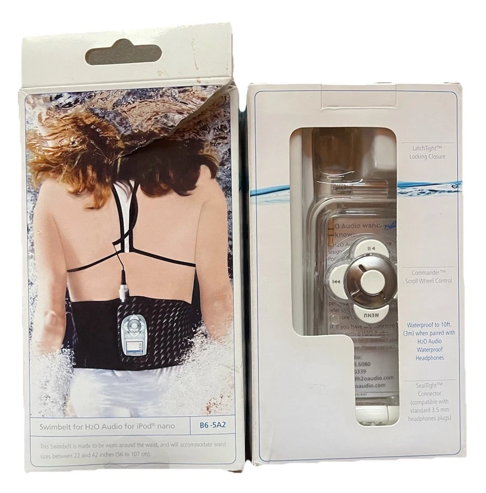 H2O Audio iPod Nano 2nd Gen Waterproof Housing S9-1A3 AND H2O Swimbelt B6-5A2 - Image 2 of 4