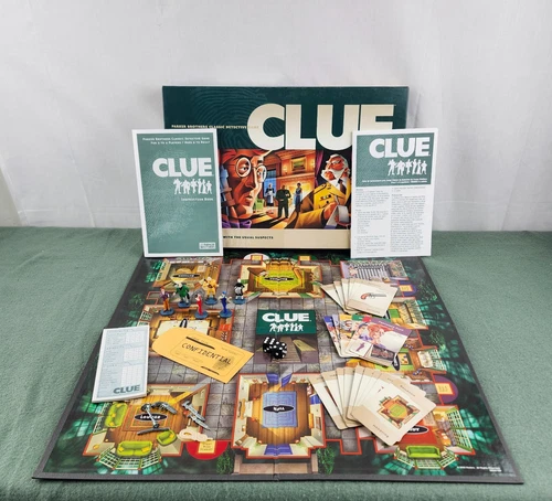 Vintage Clue Board Game by Parker Brothers - 2002 Edition - Complete!