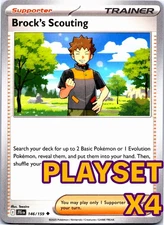 Brock's Scouting Playset (x4) Pokémon TCG
