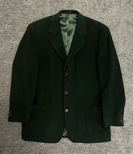 J Crew Oarsman Men’s Green Blazer Cashmere Wool Blend 42R Made In USA