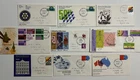 9 x 1971 FDC Stamps Australia 50th Rotary Stock Exchange Christmas Native QE11