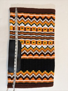 Small Western Show Pad Orange Brown Yellow 25 Long X 29 Side To Side