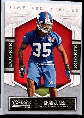 2010 Panini Classics Timeless Tributes Silver  Chad Jones 119 087/100