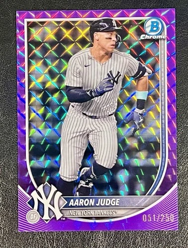 2025 Bowman Chrome Aaron Judge Purple Geometric Refractor 51/250