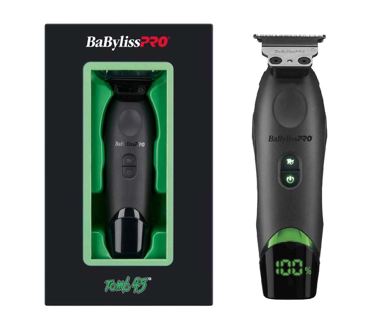 Babyliss Pro X Tomb45 Black Green Professional Cordless Trimmer 