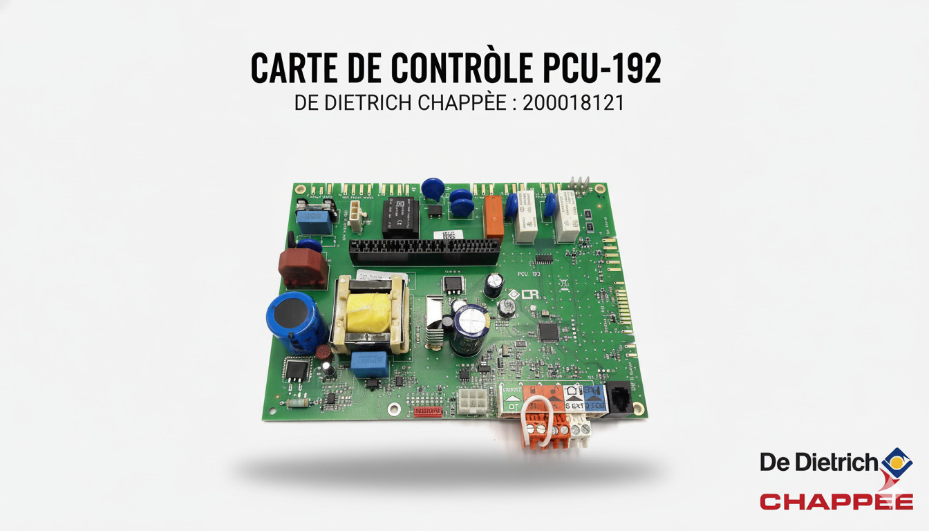 Carte de controle pcu-192 De Dietrich 200018121 circuit imprime d'origine